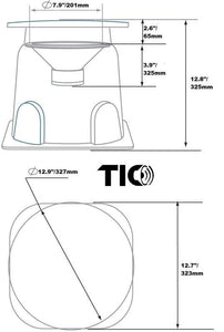 TIC GS3 - Omnidirectional speakers 8" 200W (pair)
