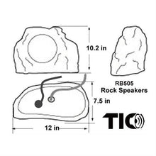 Load image into Gallery viewer, TIC RB505 - Bluetooth5 Surface-mount Rock speaker 6.5&quot; 2x50W (Pair)