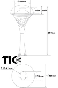 TIC GS10 - Haut-parleurs d'extérieur omnidirectionnels 4" (paire)