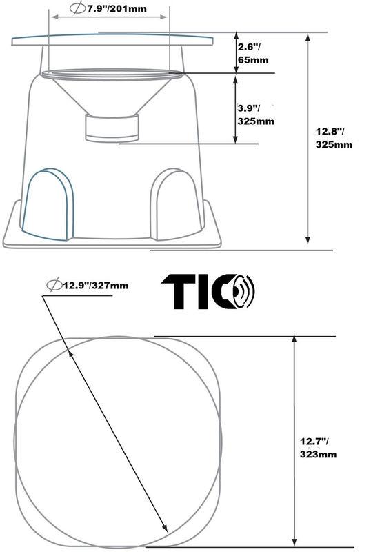 GS3 Pair Outdoor Omnidirectional In-Ground Speaker by TIC