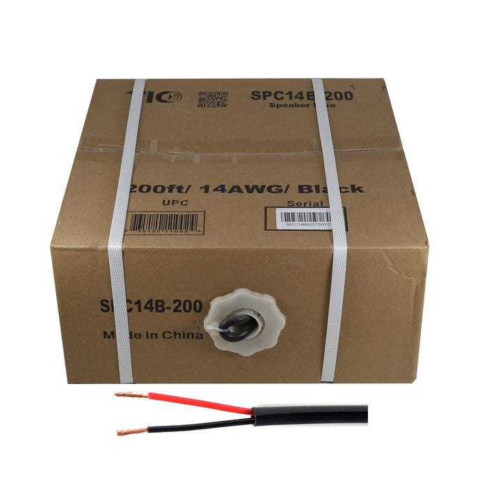 TIC SPC14B-200 - 14AWG 2x2.5mm² Câble haut-parleur extérieur 60 mètres