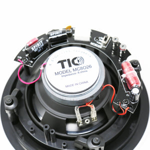 TIC MC7V26 - Haut-parleurs de Plafond extérieurs Grille magnétique 70v 8Ω 6.5" (paire)