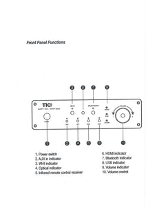 TIC AMP200 - Amplificador Wifi (2ª gen) y Bluetooth 5.0 4x100W
