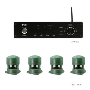 TIC AMP200 + 4x Premium Omni speakers B03