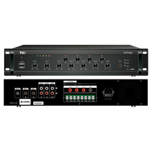 Charger l&#39;image dans la galerie, AVP400 - 380W 4-Zone 70v/100v/4-16Ω Commercial Mixer Amplifier