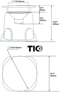 TIC GS50-B -  Omnidirectional subwoofer 8" 250W black